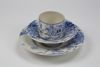 Journey Through the Landscape - porcelain with hand painted cobalt, plate diameter 18cm